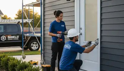Professional door repair service by vinyl-siding experts in Dallas, TX