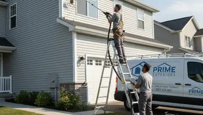 Professional gutter cleaning service for vinyl siding homes in Dallas, TX