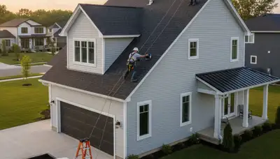 Professional roof inspection by vinyl-siding experts in Dallas, TX ensuring storm-ready home exterior
