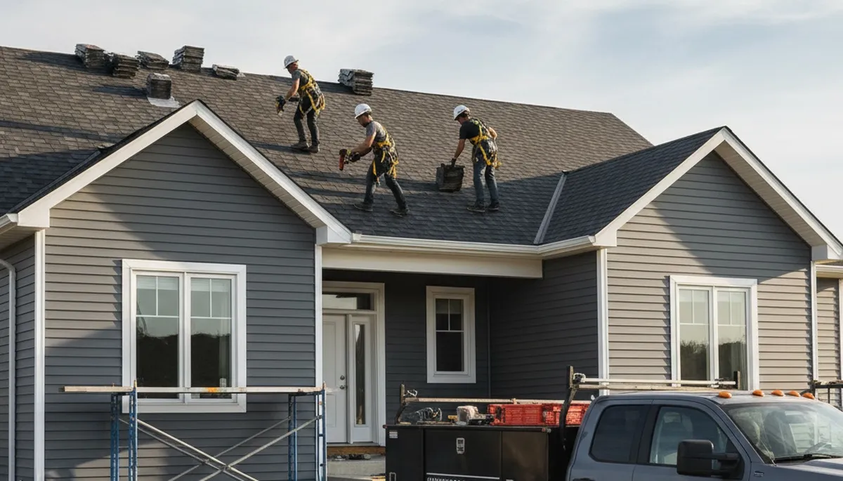 Professional roof and vinyl siding installation by Next Level Exteriors in Dallas, TX
