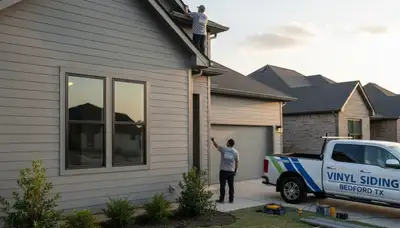 Vinyl siding installation by expert contractors in Dallas, TX homes