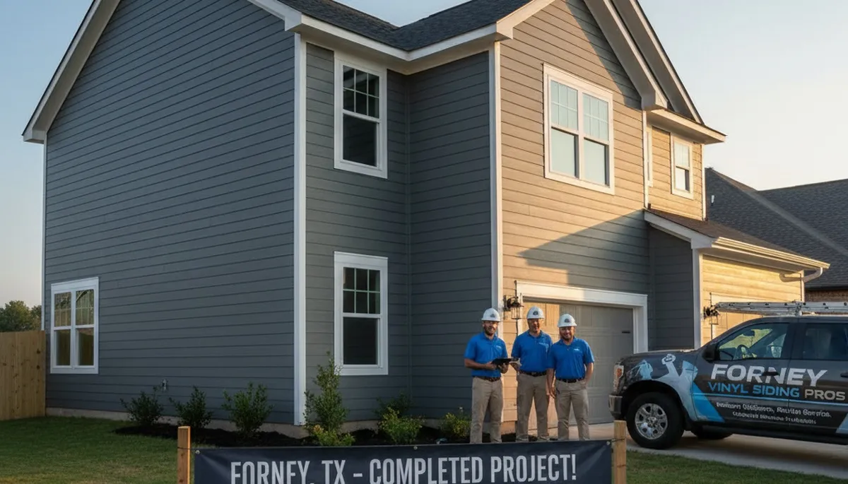 Vinyl siding installation by professional contractors in Dallas, TX