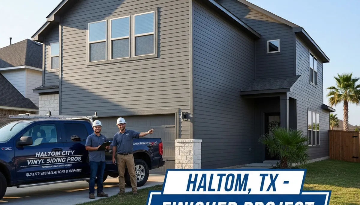 Vinyl siding installation by professional contractors in Dallas, TX homes
