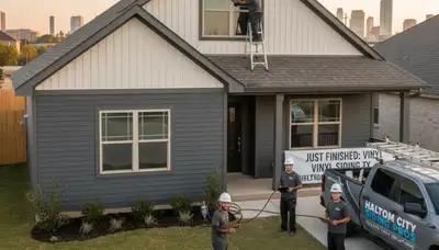 Vinyl siding contractor in Dallas, TX providing professional siding installation and replacement services