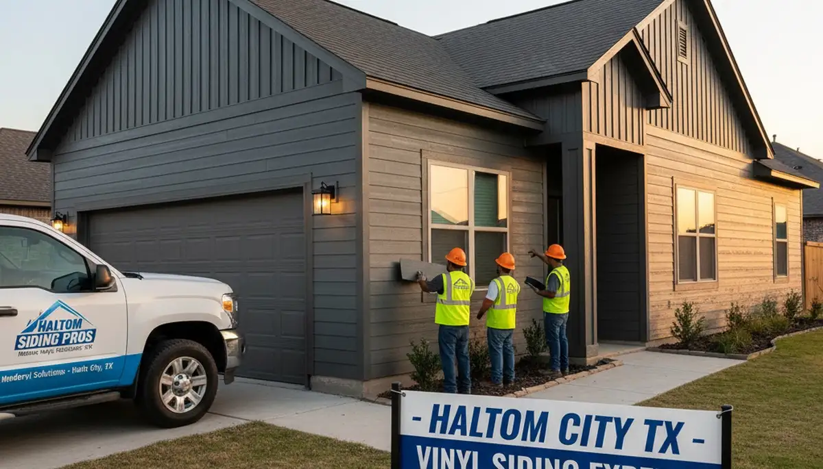 Vinyl siding installation by expert contractors in Dallas, TX