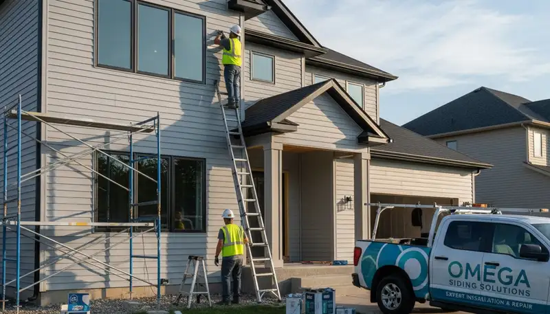 Professional vinyl siding installation on a Dallas TX home by Next Level Exteriors contractors