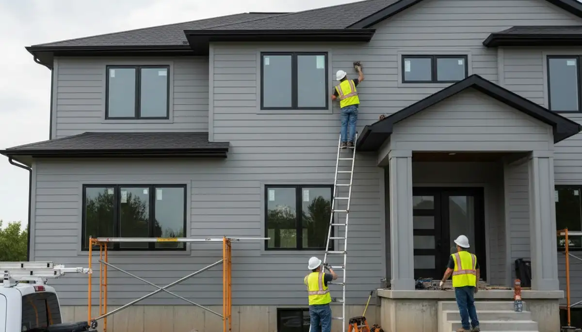 Professional vinyl siding installation on Dallas, TX home by Next Level Exteriors contractors