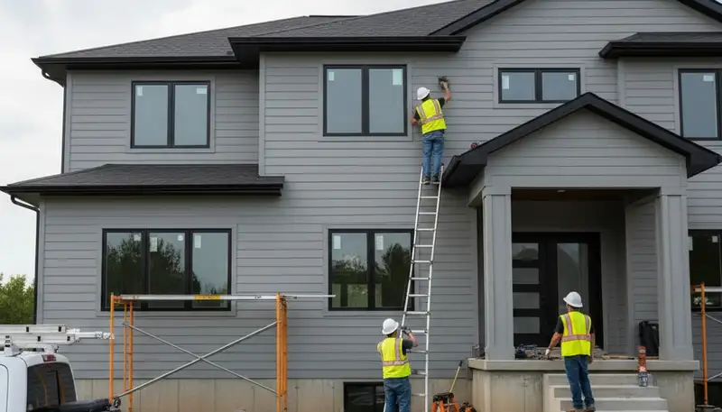Professional vinyl siding installation on Dallas, TX home by Next Level Exteriors contractors