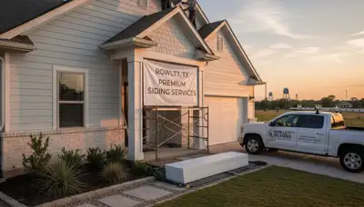 Professional vinyl siding contractors working on home exterior in Dallas TX