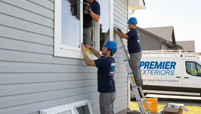 Vinyl siding and window installation by Next Level Exteriors in Dallas, TX