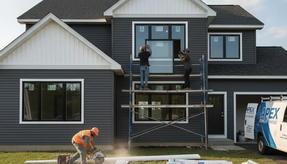 Professional window replacement and vinyl siding installation in Dallas, TX by Next Level Exteriors